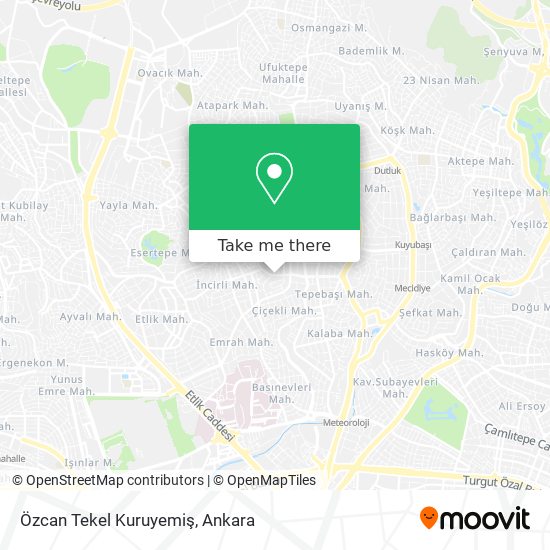 Özcan Tekel Kuruyemiş map