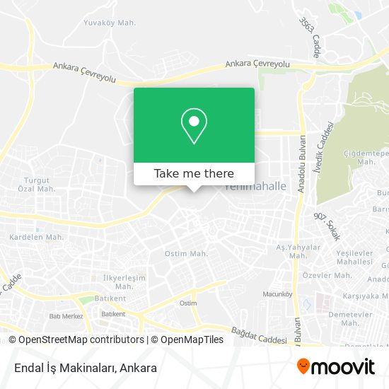 Endal İş Makinaları map