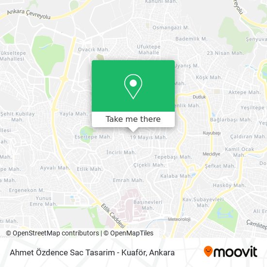 Ahmet Özdence Sac Tasarim - Kuaför map