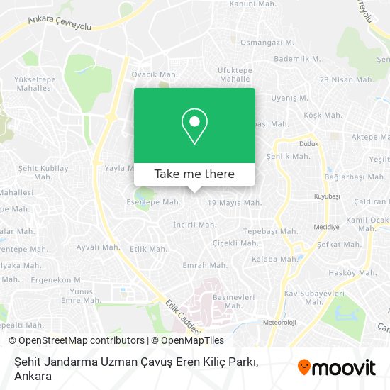 Şehit Jandarma Uzman Çavuş Eren Kiliç Parkı map