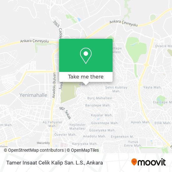 Tamer Insaat Celik Kalip San. L.S. map