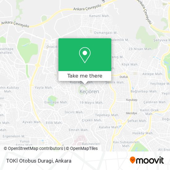 TOKİ Otobus Duragi map