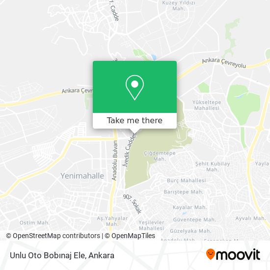 Unlu Oto Bobınaj Ele map