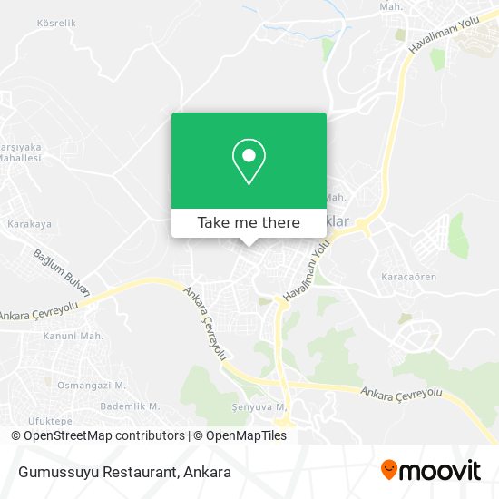 Gumussuyu Restaurant map