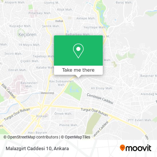 Malazgirt Caddesi 10 map