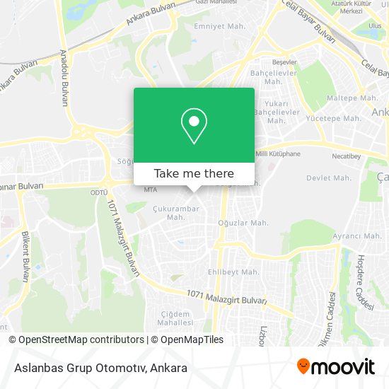 Aslanbas Grup Otomotıv map