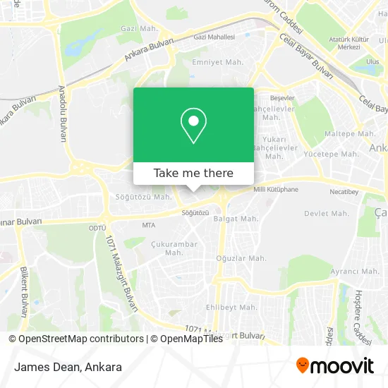 James Dean map