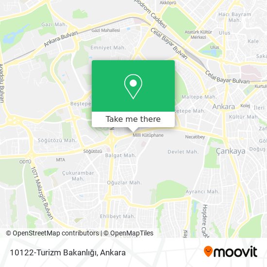 10122-Turizm Bakanlığı map