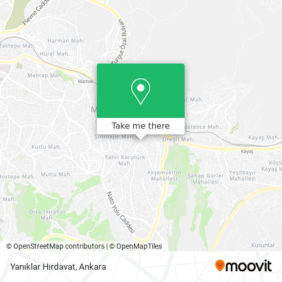 Yanıklar Hırdavat map
