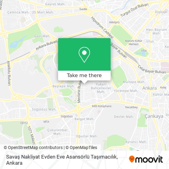 Savaş Nakliyat Evden Eve Asansörlü Taşımacılık map
