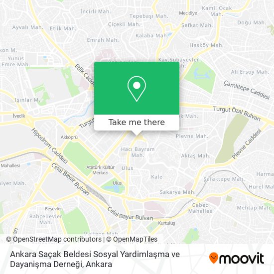 Ankara Saçak Beldesi Sosyal Yardimlaşma ve Dayanişma Derneği map