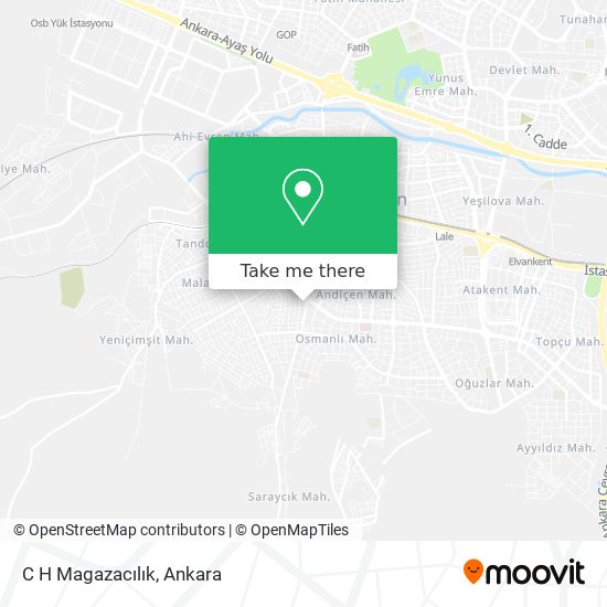 C H Magazacılık map