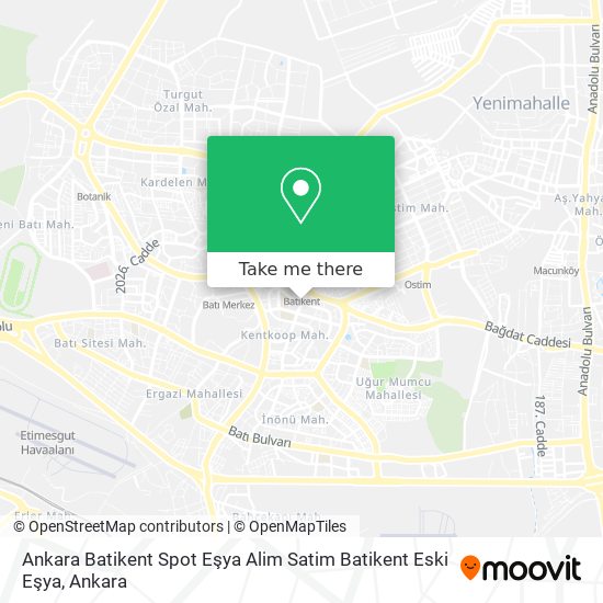 Ankara Batikent Spot Eşya Alim Satim Batikent Eski Eşya map
