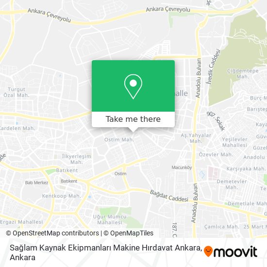 Sağlam Kaynak Ekipmanları Makine Hırdavat Ankara map