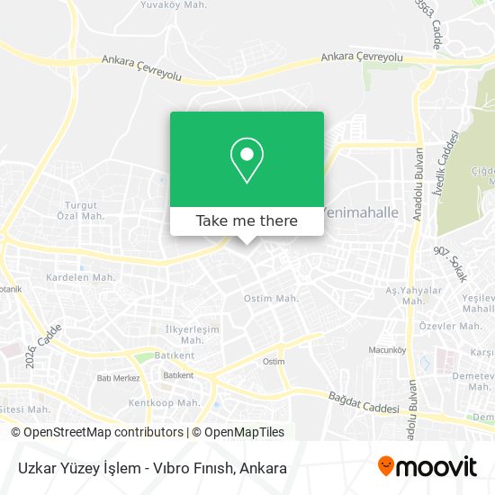 Uzkar Yüzey İşlem - Vıbro Fınısh map