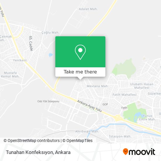 Tunahan Konfeksıyon map
