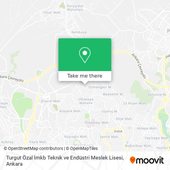 Turgut Özal İmkb Teknik ve Endüstri Meslek Lisesi map