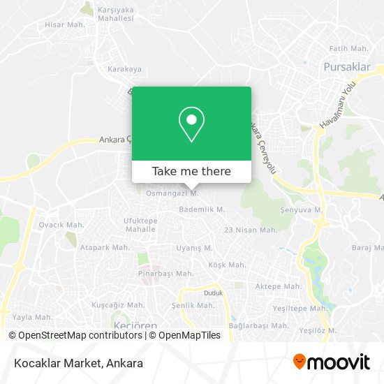 Kocaklar Market map