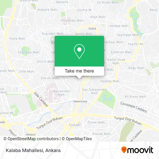 Kalaba Mahallesi map