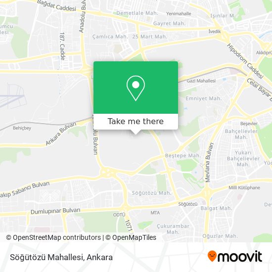 Söğütözü Mahallesi map