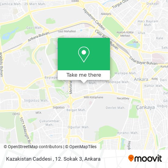 Kazakistan Caddesi , 12. Sokak 3 map