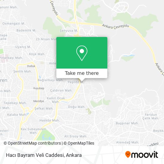 Hacı Bayram Veli Caddesi map