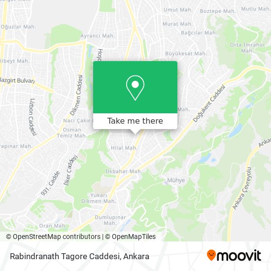 Rabindranath Tagore Caddesi map