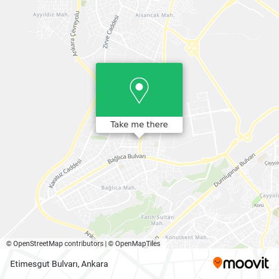 Etimesgut Bulvarı map