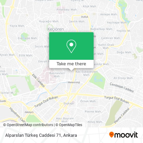 Alparslan Türkeş Caddesi 71 map