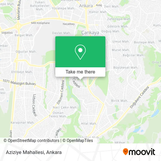 Aziziye Mahallesi map