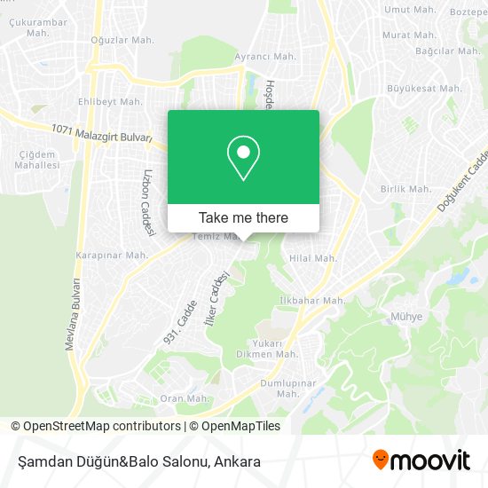Şamdan Düğün&Balo Salonu map