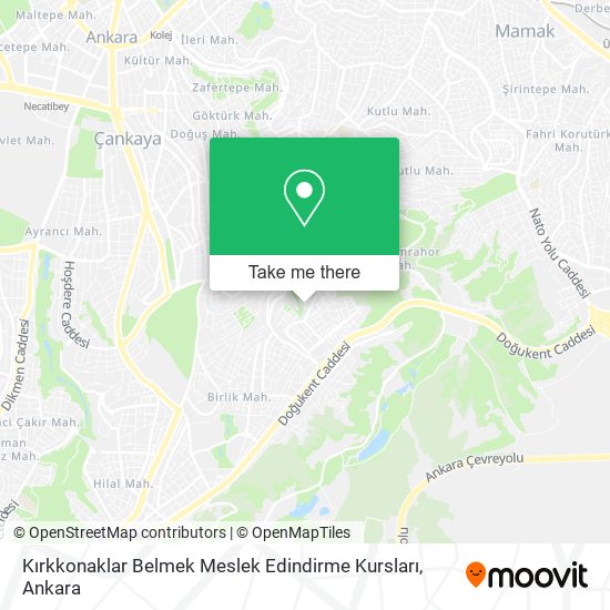 Kırkkonaklar Belmek Meslek Edindirme Kursları map
