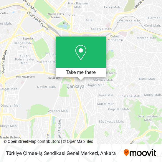 Türkiye Çimse-Iş Sendikasi Genel Merkezi map