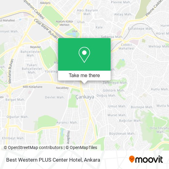 Best Western PLUS Center Hotel map
