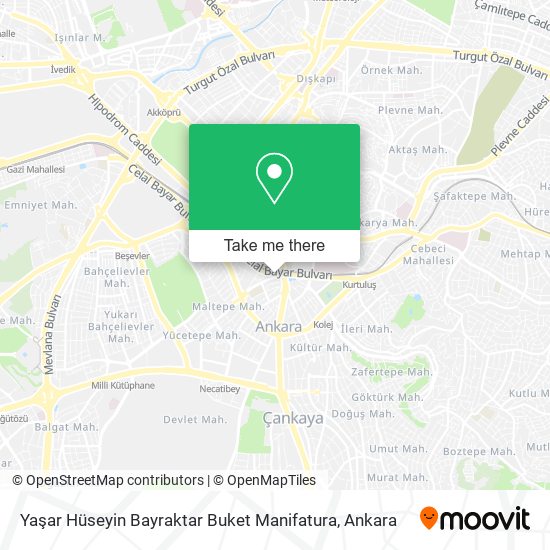 Yaşar Hüseyin Bayraktar Buket Manifatura map