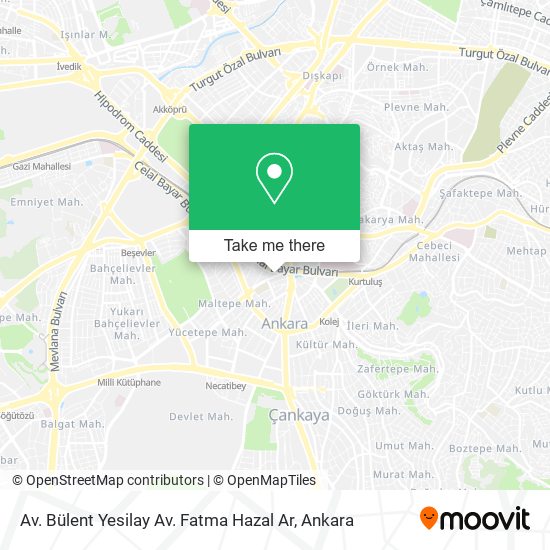 Av. Bülent Yesilay Av. Fatma Hazal Ar map