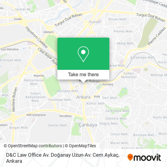 D&C Law Office Av. Doğanay Uzun-Av. Cem Aykaç map