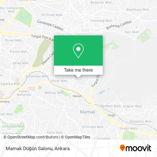 Mamak Düğün Salonu map