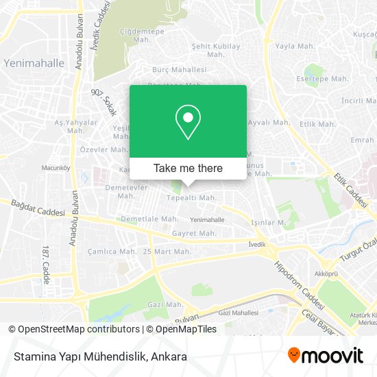 Stamina Yapı Mühendislik map