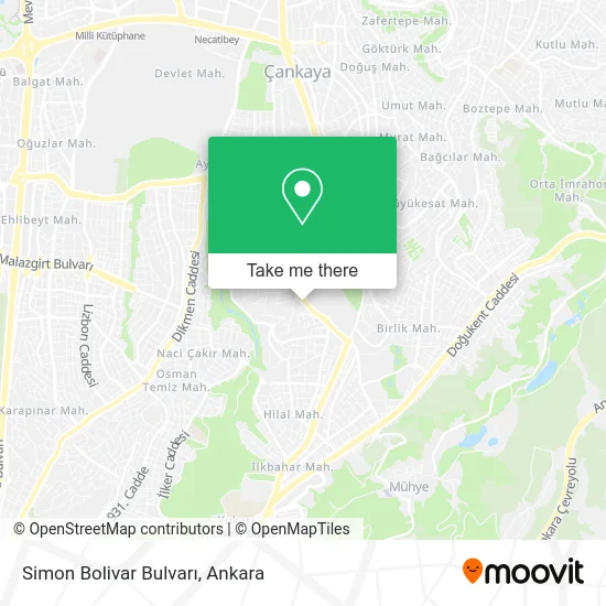 Simon Bolivar Bulvarı map