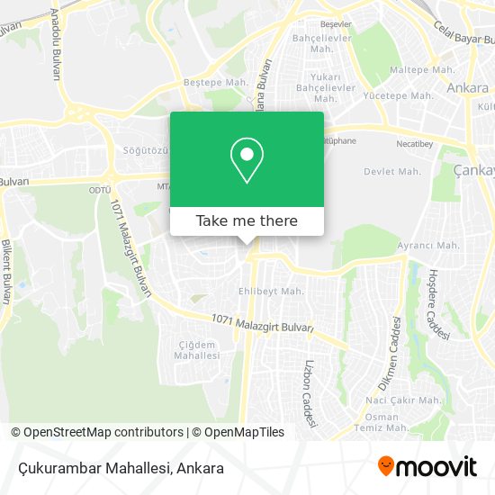 Çukurambar Mahallesi map