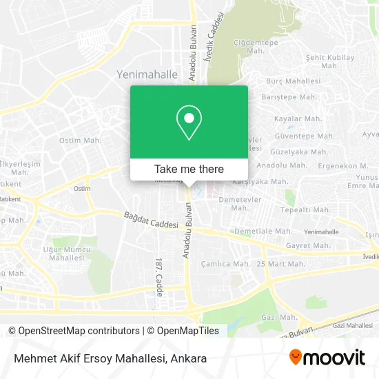 Mehmet Akif Ersoy Mahallesi map