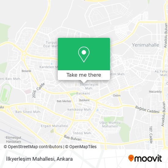 İlkyerleşim Mahallesi map
