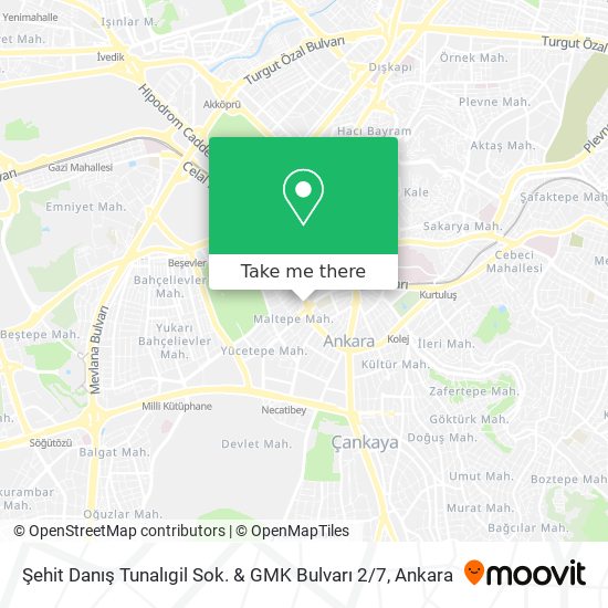 Şehit Danış Tunalıgil Sok. & GMK Bulvarı 2 / 7 map