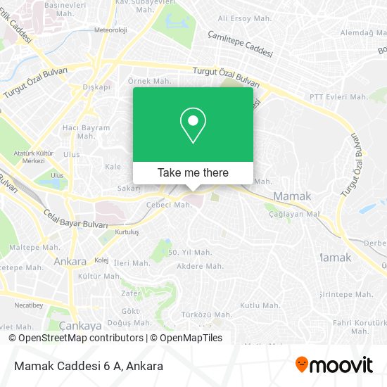 Mamak Caddesi 6 A map