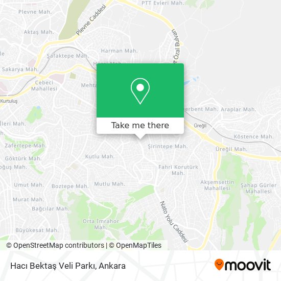 Hacı Bektaş Veli Parkı map