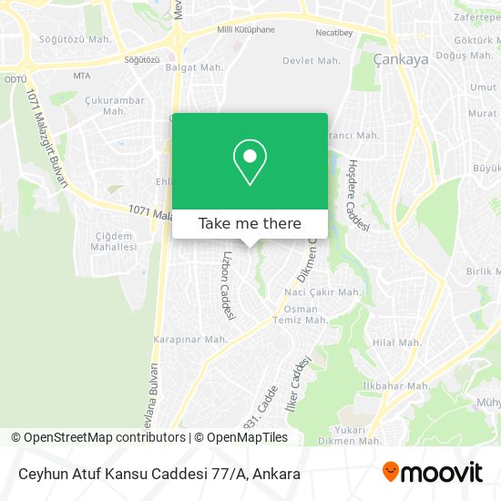 Ceyhun Atuf Kansu Caddesi 77/A map