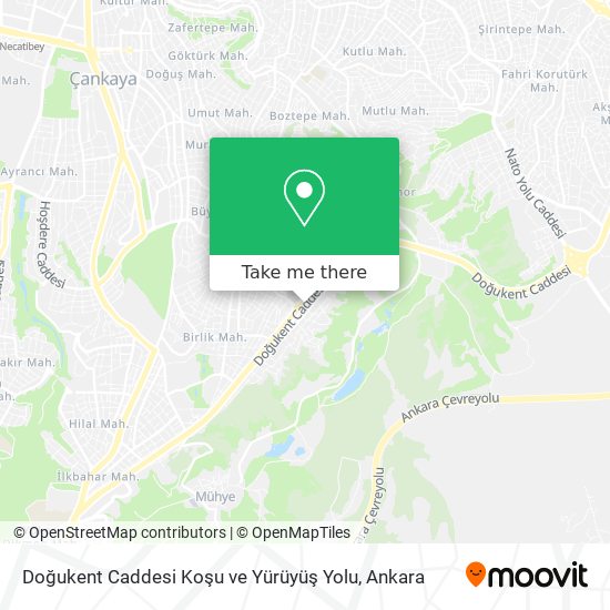 Doğukent Caddesi Koşu ve Yürüyüş Yolu map