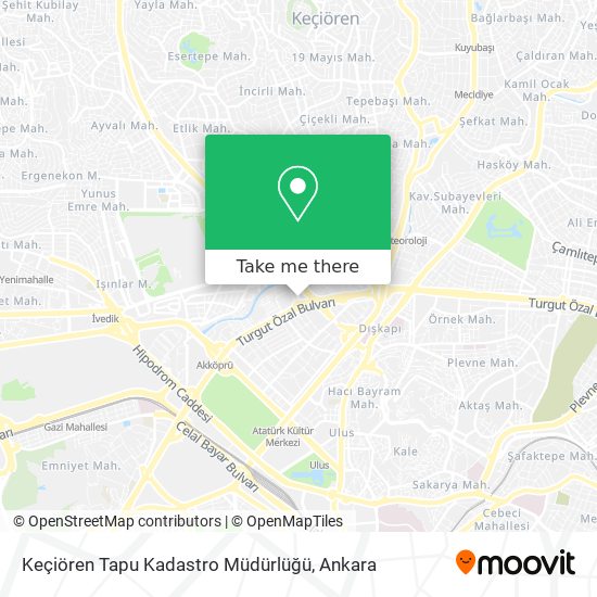 Keçiören Tapu Kadastro Müdürlüğü map