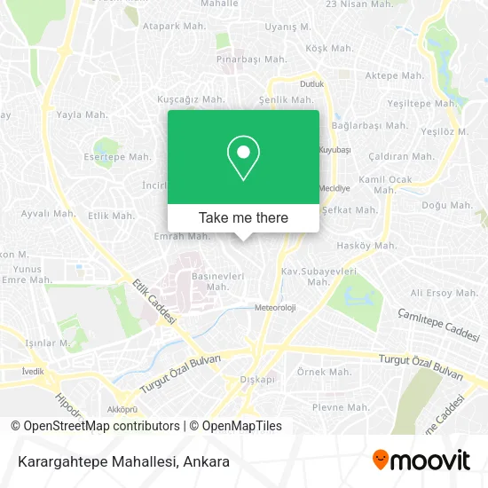 Karargahtepe Mahallesi map